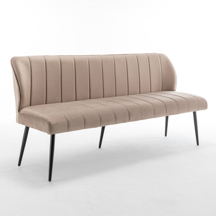 Eetkamerbank Sally 200cm champagne velvet