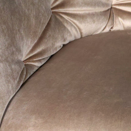 SET DEAL 4 stuks: Eetkamerstoel draaibaar taupe velvet Willow
