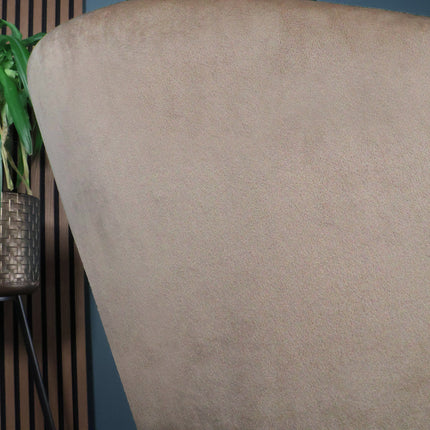 SET DEAL 4 stuks: Eetkamerstoel draaibaar taupe velvet Willow