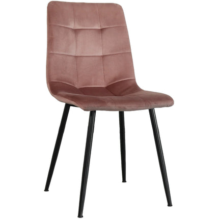Eetkamerstoel roze velvet Catoo