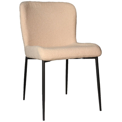 Eetkamerstoel beige teddy Maxime