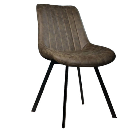 SET DEAL: 4 Eetkamerstoelen donkergroen microvezel Susta