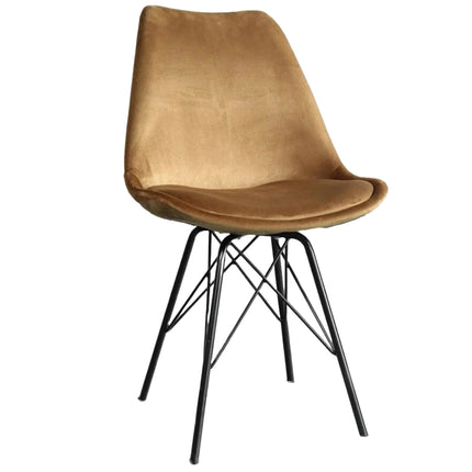 Eetkamerstoel bruin velvet Viga