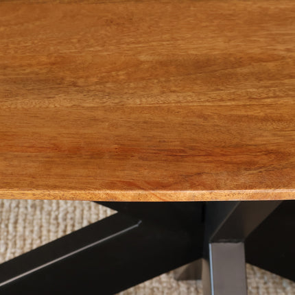 Eettafel Austin deens ovaal 200cm lichtbruin mangohout