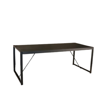 Eettafel Flora rechthoekig 200cm zwart mangohout