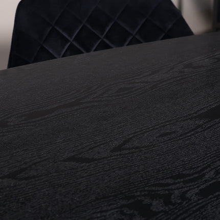 Eettafel Hero deens ovaal 240cm zwart MDF