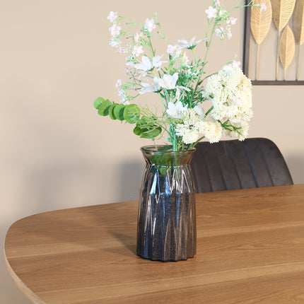 Eettafel Japandi Lennox deens ovaal 210cm bruin fineer