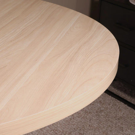 Eettafel Sanne rond 150cm lichtbruin melamine