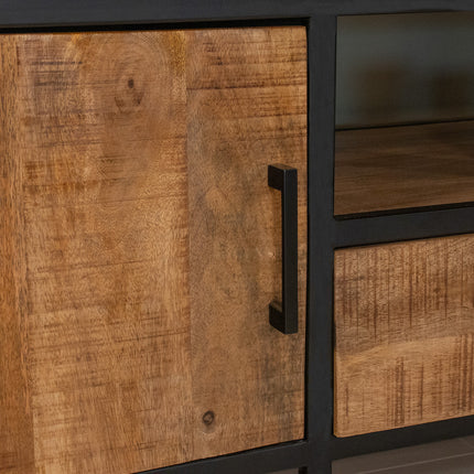 Tv meubel bruin mangohout 180cm Iris