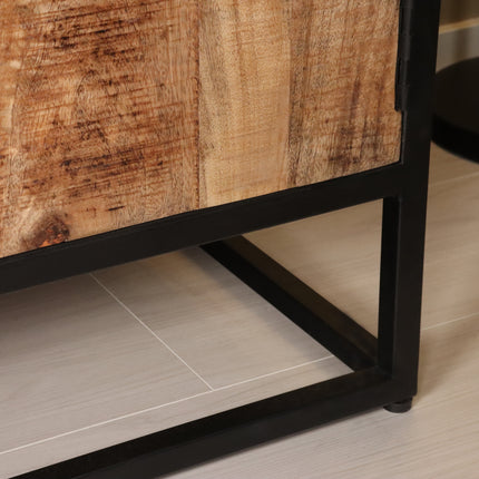 Tv meubel bruin mangohout 180cm Iris