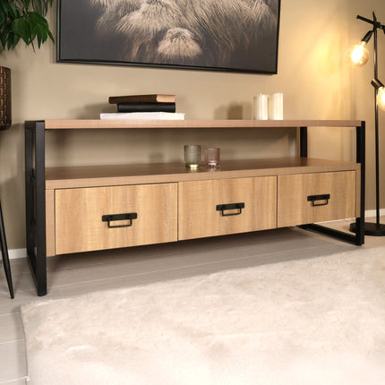 Tv meubel bruin melamine 150cm Harper