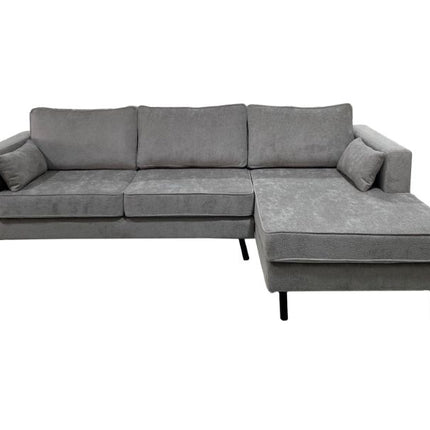 Hoekbank Hilde 270cm chenille grijs rechts