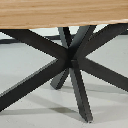 Eettafel Austin deens ovaal 180cm lichtbruin mangohout