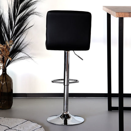 SET DEAL: 2 stuks Barkruk Anel zwart kunstleder