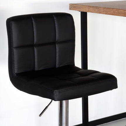 SET DEAL: 2 stuks Barkruk Anel zwart kunstleder