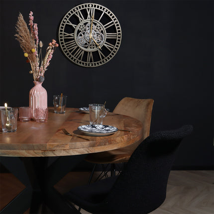 Eetkamerstoel bruin velvet Viga