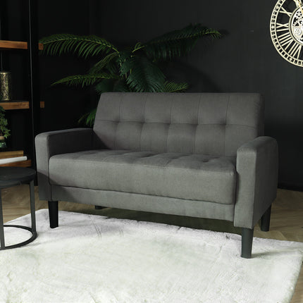 Zitbank grijs stof 120cm Ghislaine