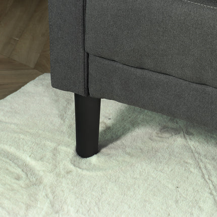 Zitbank grijs stof 120cm Ghislaine