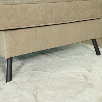 Hoekbank Lizza taupe velvet 270cm links en rechts