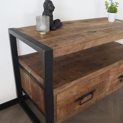 Tv meubel bruin mangohout 100cm Ilse