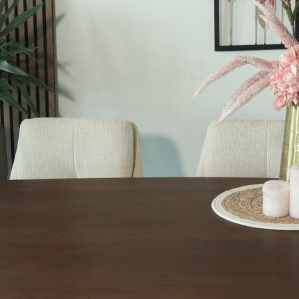 Eettafel Austin deens ovaal 180cm walnoot mangohout