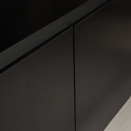 Dressoir melamine zwart 200cm Cassie