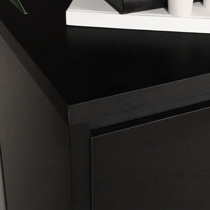 Dressoir melamine zwart 200cm Cassie