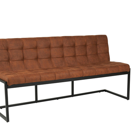 Eetkamerbank Vito 180cm cognac microvezel