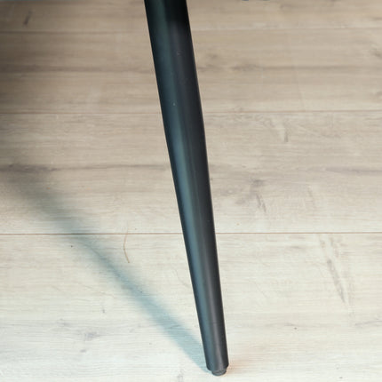 Eetkamerbank Sally 180cm zwart velvet