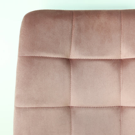 Eetkamerstoel roze velvet Catoo