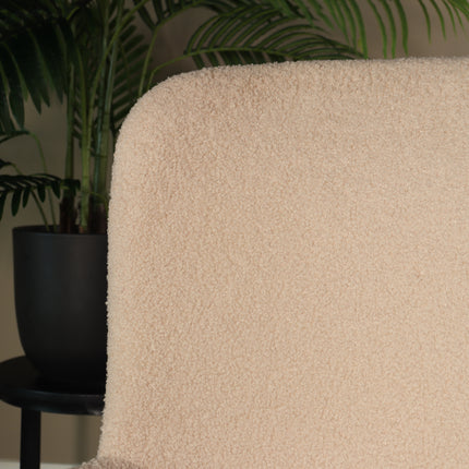 Eetkamerstoel beige teddy Maxime