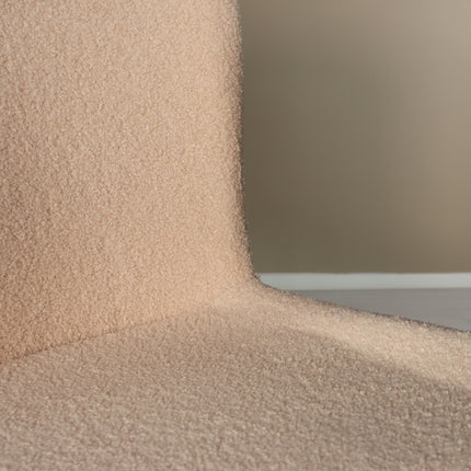 Eetkamerstoel beige teddy Maxime