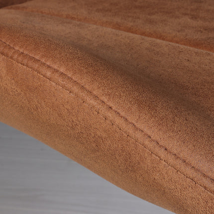 SET DEAL: 6 Eetkamerstoelen cognac microvezel Yara