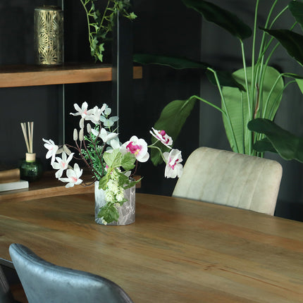 Eettafel Austin deens ovaal 160cm lichtbruin mangohout