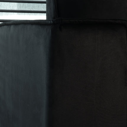 Hoekbank Riley zwart velvet 270cm rechts