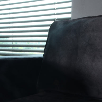 Hoekbank Venna 200cm zwart velvet