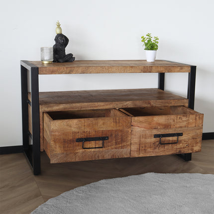 Tv meubel bruin mangohout 100cm Ilse