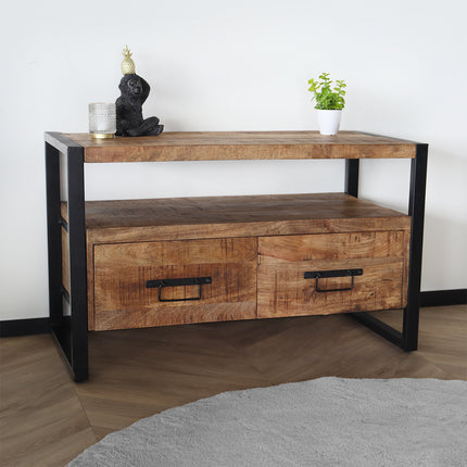 Tv meubel bruin mangohout 100cm Ilse