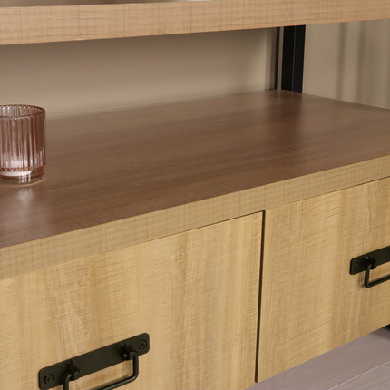 Tv meubel bruin melamine 150cm Harper