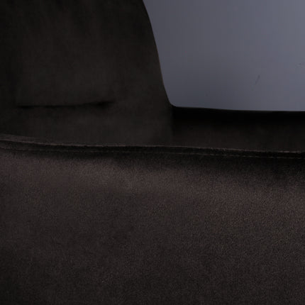 Eetkamerstoel draaibaar zwart velvet Puck