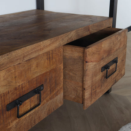 Tv meubel bruin mangohout 100cm Ilse