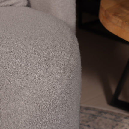 Loveseat draaibaar teddy grijs