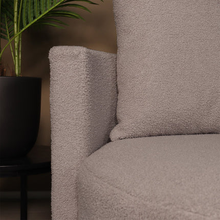 Loveseat draaibaar teddy grijs