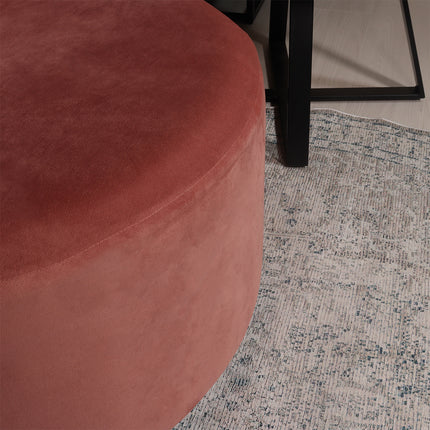 Loveseat draaibaar velvet oud roze