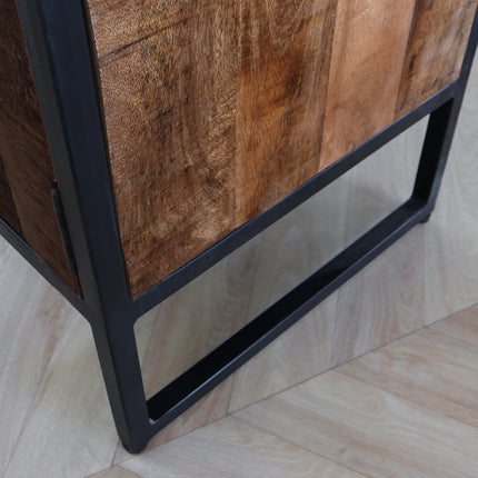 Tv meubel bruin mangohout 130cm Liv