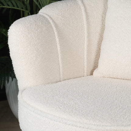 Fauteuil Belle wit teddy