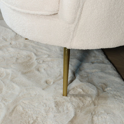 Fauteuil Belle wit teddy