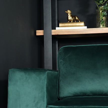 Zitbank donkergroen velvet 225cm Zora