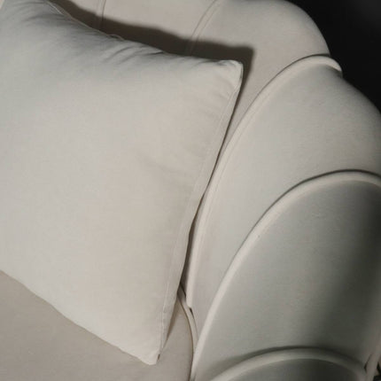 Fauteuil Belle creme velvet