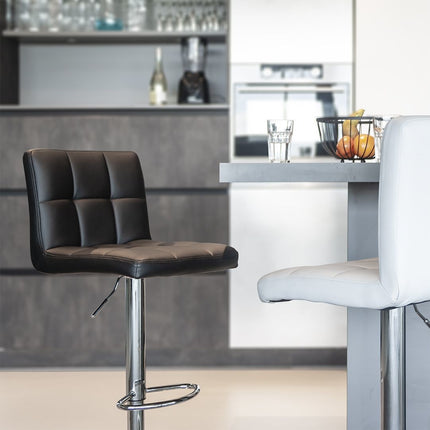 SET DEAL: 2 stuks Barkruk Anel zwart kunstleder